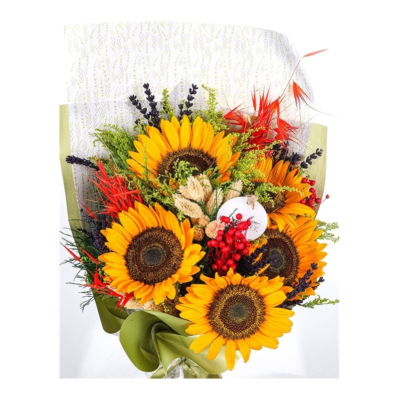 Five Sunflowers