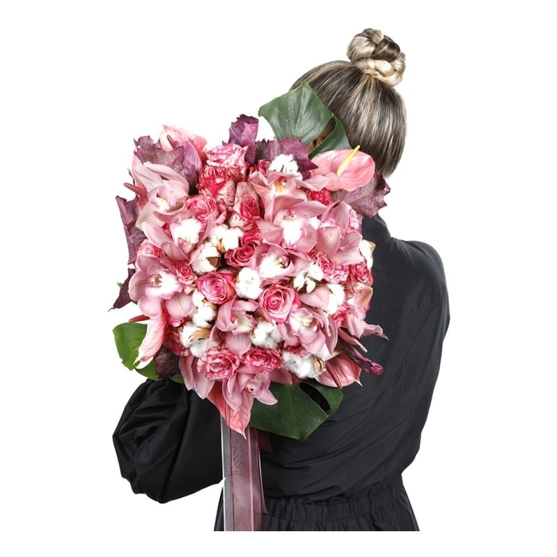 Deluxe Bouquet & Cotton On Flower